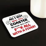 Secret Santa Coaster Novelty Christmas Office Work Present Secret Santa Coaster Novelty Christmas Office Work Present