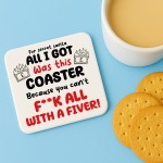 Secret Santa Coaster Novelty Christmas Office Work Present Secret Santa Coaster Novelty Christmas Office Work Present