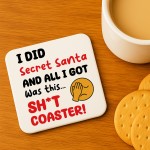 Secret Santa Gift For Colleagues Funny Coaster Office Work 