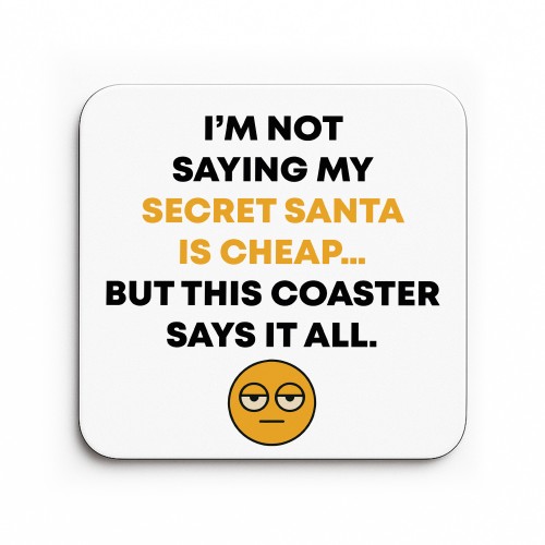 Secret Santa Gifts For Men and Women Novelty Coaster Christmas