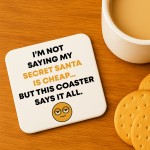 Secret Santa Gifts For Men and Women Novelty Coaster Christmas