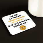 Secret Santa Gifts For Men and Women Novelty Coaster Christmas