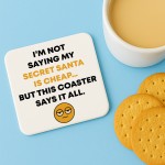 Secret Santa Gifts For Men and Women Novelty Coaster Christmas
