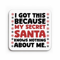 Funny Secret Santa Coaster Colleagues Coworker Funny Christmas