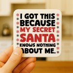 Funny Secret Santa Coaster Colleagues Coworker Funny Christmas