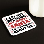 Funny Secret Santa Coaster Colleagues Coworker Funny Christmas