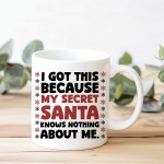 Funny Secret Sant Gift For Women or Men Joke Secret Santa Mug 
