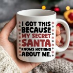 Funny Secret Sant Gift For Women or Men Joke Secret Santa Mug 