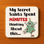 Secret Santa Coaster Funny Colleague Coworker Gift For Christmas