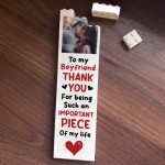 Personalised Boyfriend Gift Building Block Photo Gift For Him