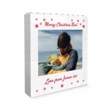 Personalised Merry Christmas Dad Gift Building Block Photo Gift