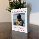 Personalised Merry Christmas Dad Gift Building Block Photo Gift