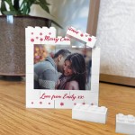 Merry Christmas Gift For Boyfriend Girlfriend Personalised Block Merry Christmas Gift For Boyfriend Girlfriend Personalised Block