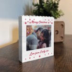 Merry Christmas Gift For Boyfriend Girlfriend Personalised Block Merry Christmas Gift For Boyfriend Girlfriend Personalised Block