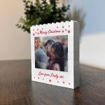 Merry Christmas Gift For Boyfriend Girlfriend Personalised Block Merry Christmas Gift For Boyfriend Girlfriend Personalised Block