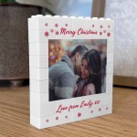 Merry Christmas Gift For Boyfriend Girlfriend Personalised Block Merry Christmas Gift For Boyfriend Girlfriend Personalised Block