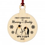 First Christmas As My Mummy And Daddy Personalised Bauble Gift First Christmas As My Mummy And Daddy Personalised Bauble Gift