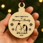 First Christmas As My Mummy And Daddy Personalised Bauble Gift First Christmas As My Mummy And Daddy Personalised Bauble Gift