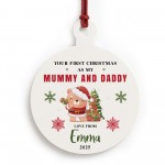 Personalised Your First Christmas As Mummy Daddy Acrylic Bauble Personalised Your First Christmas As Mummy Daddy Acrylic Bauble
