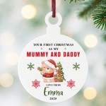 Personalised Your First Christmas As Mummy Daddy Acrylic Bauble Personalised Your First Christmas As Mummy Daddy Acrylic Bauble