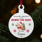 Personalised Your First Christmas As Mummy Daddy Acrylic Bauble Personalised Your First Christmas As Mummy Daddy Acrylic Bauble