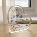 Cute Godfather Asking Gift Plaque Will You Be My Godfather
