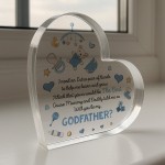 Cute Godfather Asking Gift Plaque Will You Be My Godfather