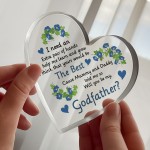 Godfather Asking Gifts Will You Be My Godfather Acrylic Heart
