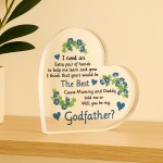 Godfather Asking Gifts Will You Be My Godfather Acrylic Heart