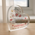 Godmother Asking Gift Will You Be My Godmother Acrylic Heart