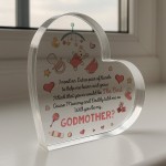 Godmother Asking Gift Will You Be My Godmother Acrylic Heart