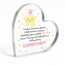 Novelty Gifts For Godmother Will You Be My Godmother Plaque
