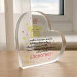 Novelty Gifts For Godmother Will You Be My Godmother Plaque