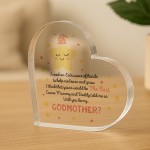 Novelty Gifts For Godmother Will You Be My Godmother Plaque
