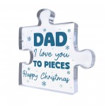 Gift For DAD Happy Christmas Gift For Dad Acrylic Puzzle Block Gift For DAD Happy Christmas Gift For Dad Acrylic Puzzle Block