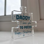 Gift For DADDY Happy Christmas Gift For Daddy Acrylic Puzzle