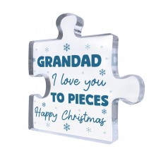 Gift For GRANDAD Happy Christmas Gift For Grandad Acrylic Puzzle