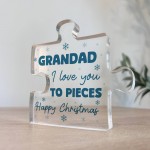 Gift For GRANDAD Happy Christmas Gift For Grandad Acrylic Puzzle