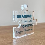 Gift For GRANDAD Happy Christmas Gift For Grandad Acrylic Puzzle