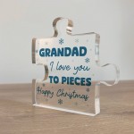 Gift For GRANDAD Happy Christmas Gift For Grandad Acrylic Puzzle