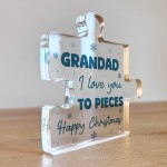 Gift For GRANDAD Happy Christmas Gift For Grandad Acrylic Puzzle