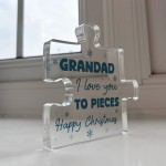 Gift For GRANDAD Happy Christmas Gift For Grandad Acrylic Puzzle