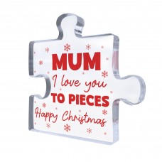 Gift For Mum Happy Christmas Gift For Mum Acrylic Puzzle Block