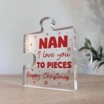 Gift For Nan Happy Christmas Gift For Nan Acrylic Puzzle Block Gift For Nan Happy Christmas Gift For Nan Acrylic Puzzle Block