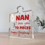 Gift For Nan Happy Christmas Gift For Nan Acrylic Puzzle Block Gift For Nan Happy Christmas Gift For Nan Acrylic Puzzle Block