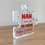 Gift For Nan Happy Christmas Gift For Nan Acrylic Puzzle Block Gift For Nan Happy Christmas Gift For Nan Acrylic Puzzle Block