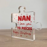 Gift For Nan Happy Christmas Gift For Nan Acrylic Puzzle Block Gift For Nan Happy Christmas Gift For Nan Acrylic Puzzle Block