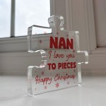 Gift For Nan Happy Christmas Gift For Nan Acrylic Puzzle Block Gift For Nan Happy Christmas Gift For Nan Acrylic Puzzle Block