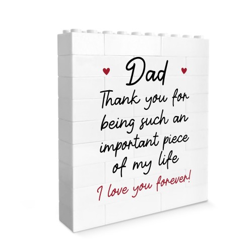 Dad Gifts from Daughter Son Gifts for Dad Building Block