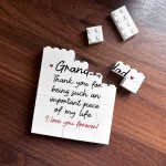 Gift For Grandad Building Blocks Puzzle Gift For Him Grandad